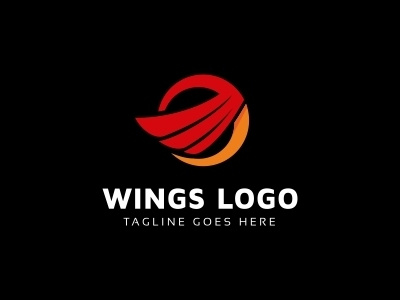 Wings Logo animal bird data development digital eagle falcon financial flight fly freedom investment logo marketing media nature pixel polygon studio tech