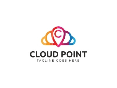 Cloud Point Logo app application chat cloud club community creative group human location love map network online partner people point professional puzzle social