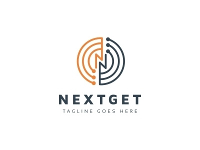 Nextget N Letter Logo abstract business communication connect core corporate creative creativity cube cubic cubical data digital hexagon hexagonal letter marketing media multimedia n