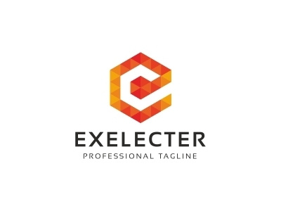Exelecter - Hexagon E Letter Logo 2d automotive 3d bold brand clean clever colorful computer construction real estate creative maze design studio elegant branding furniture company highlight identity law firm letter lucky web marketing mobile multimedia phone professional