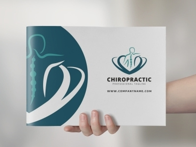 Chiropractic Logo back brand branding chiro chiropractic chiropractor clinic clinical creative doctor dorsal fingers hand hands human human silhouette identity logo massage massagist
