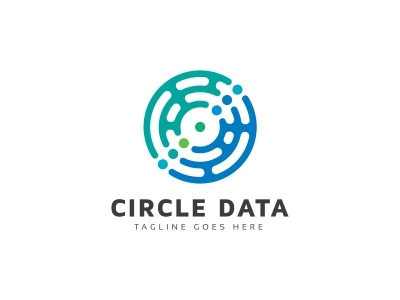 Circle Data Logo circle company connect digital internet it line logo maze modern nano network on online orange power powerpoint professional programming research