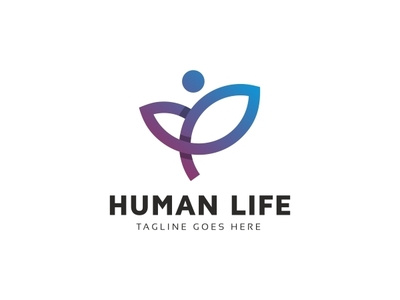 Human Life Logo anatomy biological biotic body body parts branding chemistry gym health healthy hospital human identity logo macrobiotics man medecine medical medicine micro