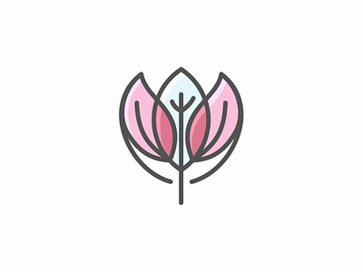 Flower Logo abstract beauty business concept day spa design eco elegant emblem flower garden harmony health leaf line linear logo logotype lotus natural nature