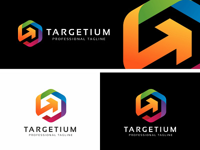 Target Logo Template abstract aplications app application architecture brand branding business color colorful construction corporate digital engineering factory green hardware hexagon identity industry