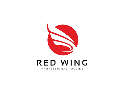 Red Wing Logo business car service circle corporate design identity letter logo modern print ready psd race racing s speed stocklogo succes success team template