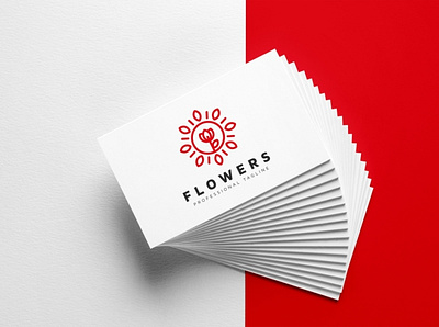 Flower Logo apartment apparel application beauty branding care clothing develop florist flow flowers garden hotel house icon leaf life logo market modern