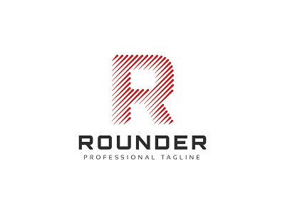 Rounder R Letter Logo agency business consulting design finance flat logo font industry letter media modern network professional r r letter r letter logo r logo race racing relative