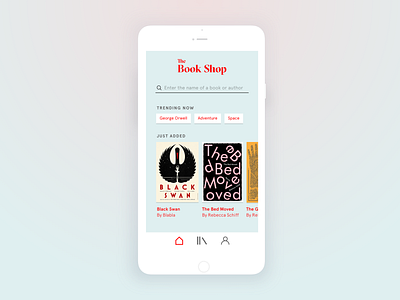 Bookshop app concept