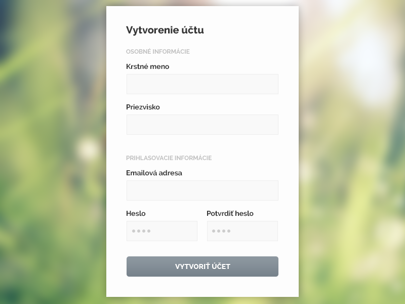 "Simple as that" registration form ui ux registration form simple minimal