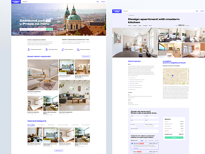 Prague Days apartment digital design experience modern prague rental ui uidesign ux visual design web design website