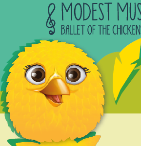 Chicken Character and layout character design chicken feather music