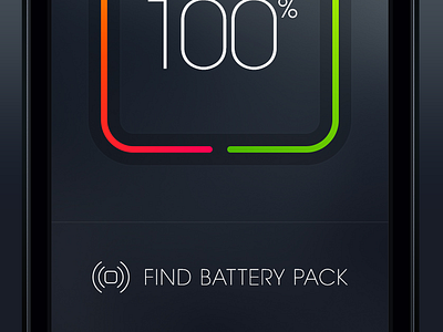 Find Battery Pack 100 iphone ui