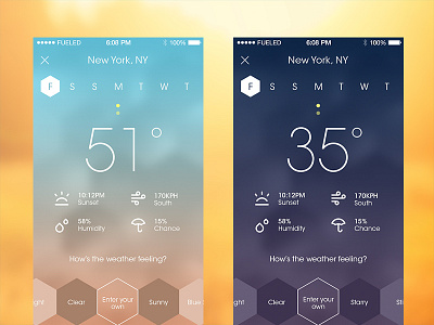 Weather! by Fueled on Dribbble