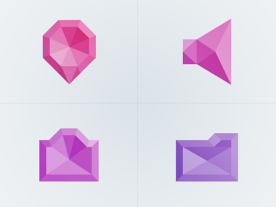 Angled Icon Set angle branding gradient icon icons pink purple