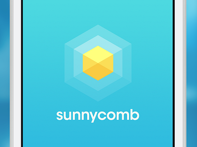 Sunnycomb Now on the App Store app branding bright ios ios7 iphone polygon social sun ui ux weather