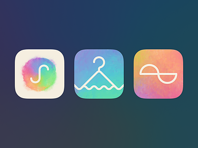 Colourful Icon Concepts app app icon brand colorful colourful icon ios iphone logo