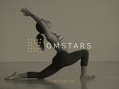 Omstars Branding brand branding logo yoga yogi
