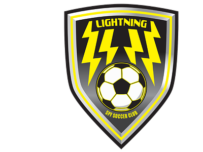 Lightning Soccer Logo adobe illustrator branding graphic design logo design soccer