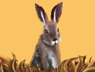 bunny art artwork character design draw drawing illustration photoshop poster