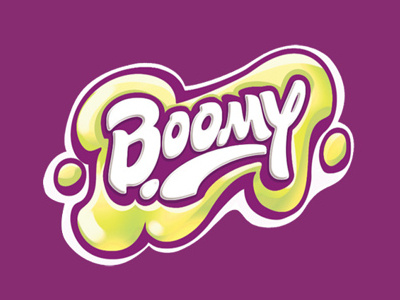 Boomy! lettering logo