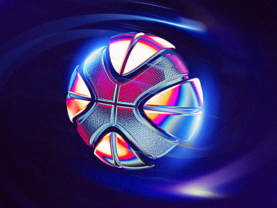 Chrome collection - Basketball basketball digital art graphic design illustration sport sports