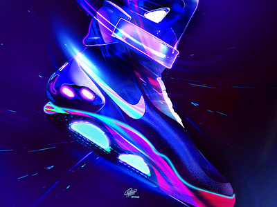 Back to the Future graphic design nike photoshop sneakers