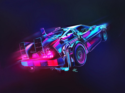 Delorean backtothefuture delorean digital art graphic design photomanipulation photoshop