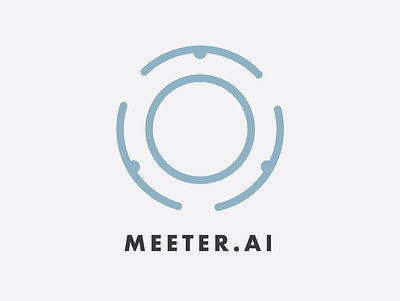 Meeter.AI Logo Design design graphic design logo vector