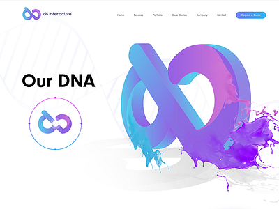 Our DNA design illustration logo web design