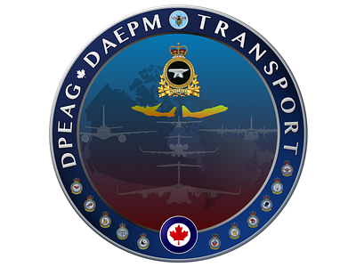 RCAF DGAEPM Transport Badge branding graphic design logo