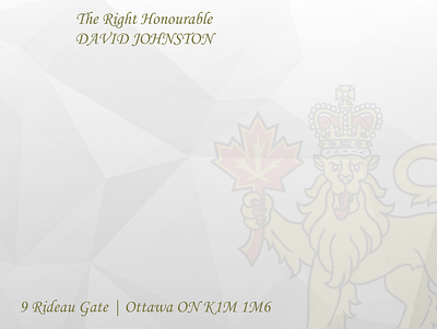 Canada's Governor General Watermark branding design graphic design logo watermark