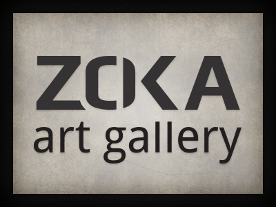Zoka Art Gallery branding logo logo design qchar design