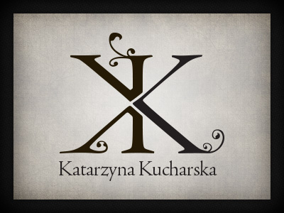Double K double k katarzyna kucharska logo design qchar design