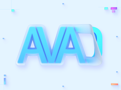 AVAD - Re Branding 3d artwork blue brand brand identity branding cinema 4d design icon illustraion letter mark logo rebranding ui vector visual identity