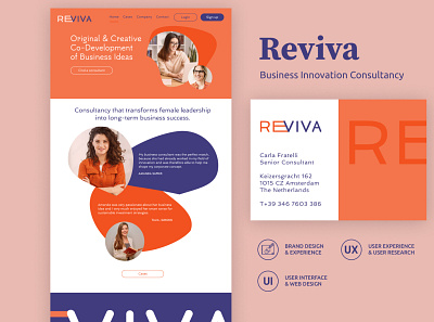 Branding Reviva - Business Innovation Consultancy branding design graphic design logo ui ux web design