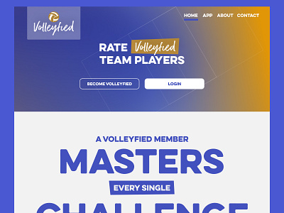 Volleyfied – Rate team players | Mobile App | UX & UI branding design graphic design ui ux web design