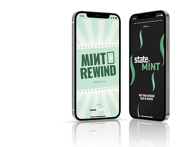 Mint Rewind + StateMint app branding design typography ui ux