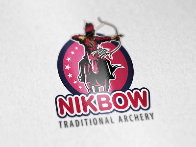 NIkbow Traditional Archery brand branding design identity logo