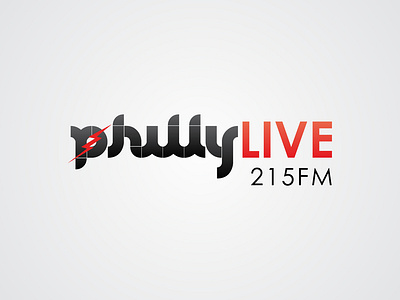 Philly Live 215fm brand branding design logo