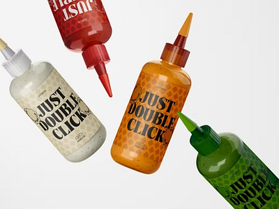 Sauce Bottle Mockup Set