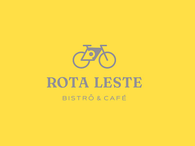 Rota Leste bicycle bike bistro brand identity bsb cofee compass location logo sunset