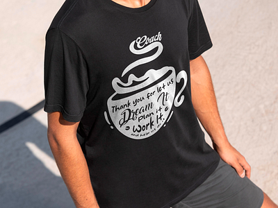 T Shirt: Coffee Coach It app branding design graphic design illustration logo typography ui ux vector