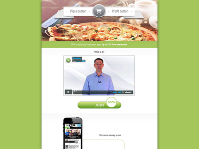 Pizzabtn Site bright tutorial ui web