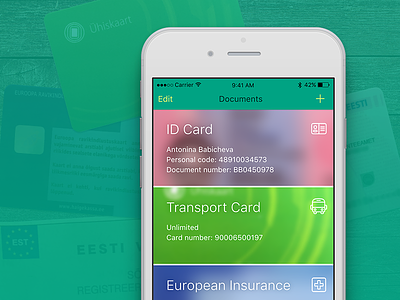 Eesti Mobile. Concept app applepay application cards concept documents government iphone mobile state