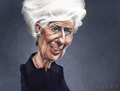 Christine Legarde Caricature