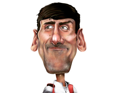 Novak Djokovic Caricature caricature illustration procreate