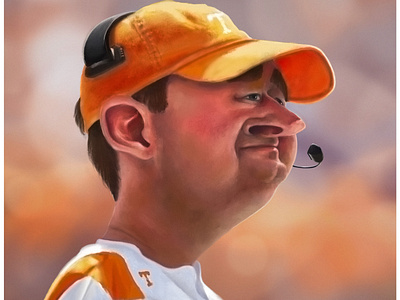 Josh Heupel Caricature