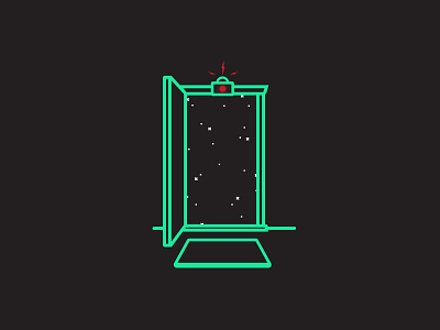 Portal door illustration portal space stars vector
