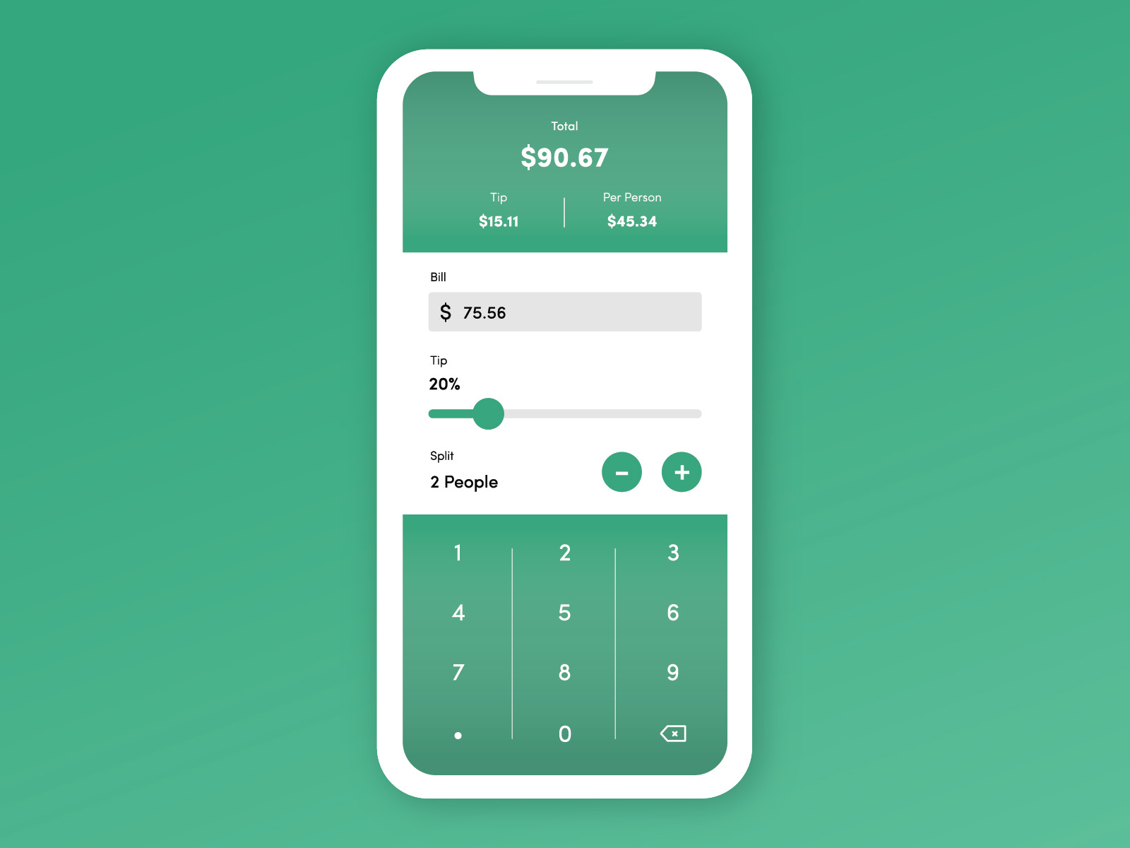 Daily UI #004: Calculator by Amanda Gentle on Dribbble